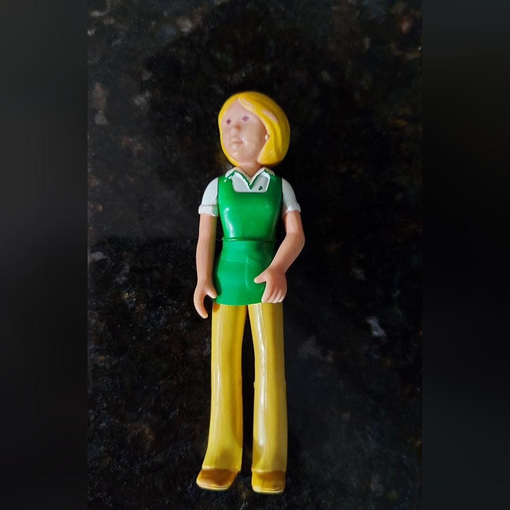 Fisher-Price Doll with Green Outfit and Yellow Hair